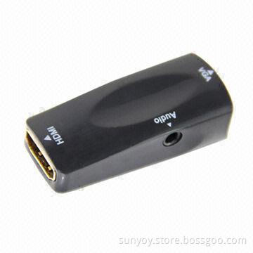 HDMI F to VGA and Audio Converter, Supports Audio Output